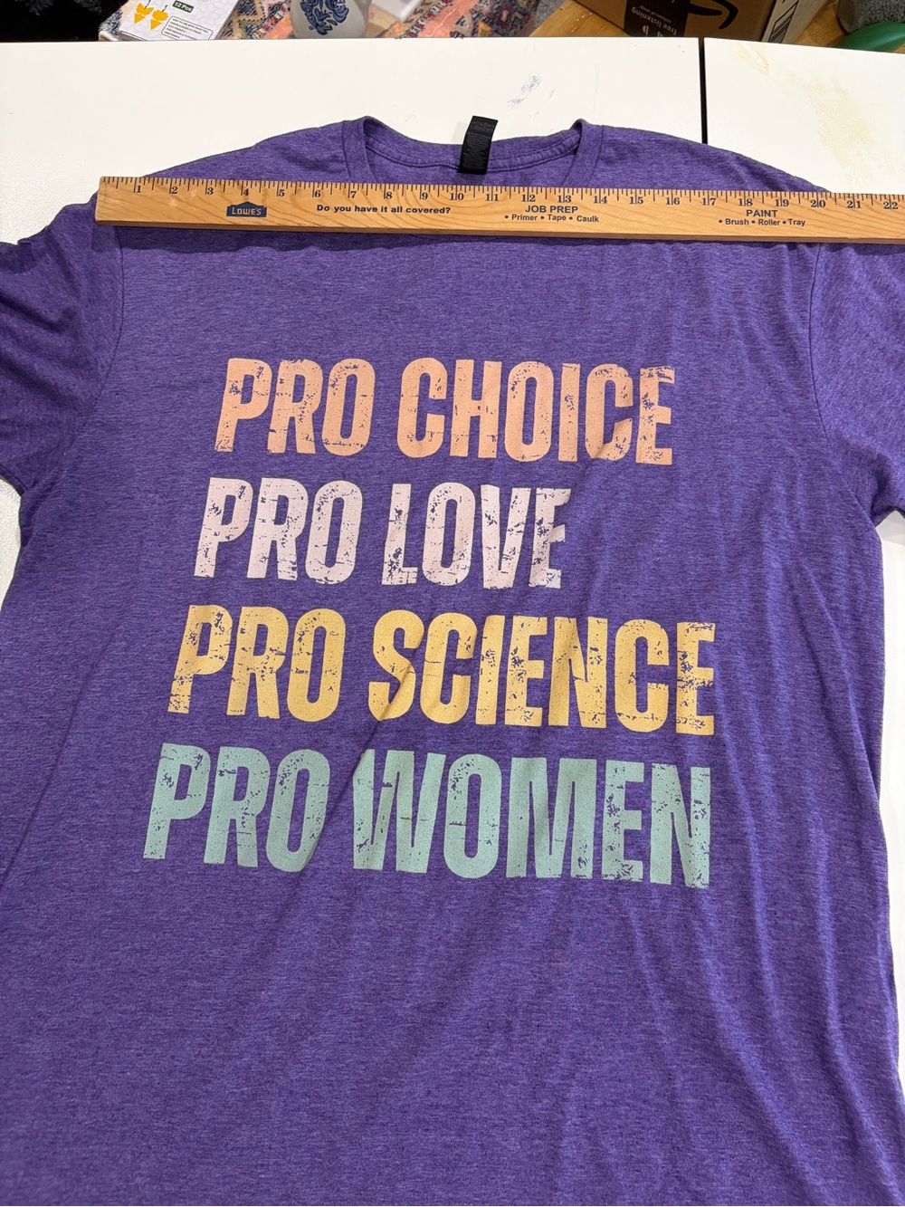 Gilden brand purple “pro choice” top